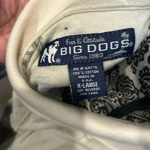 Vintage 🐾Big Dog Hawaiian Polo Shirt XL All Over Print - Picture 8 of 9